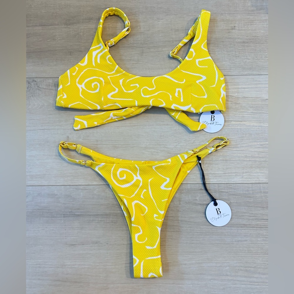 B. Swim X Elizabeth Turner Sunshine Swirl Bikini Sarah top/Olivia bottom NWT